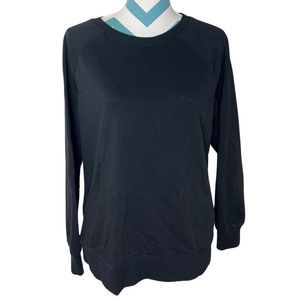 Athletic Works Black Long Sleeve Crewneck Sweater ꕥ